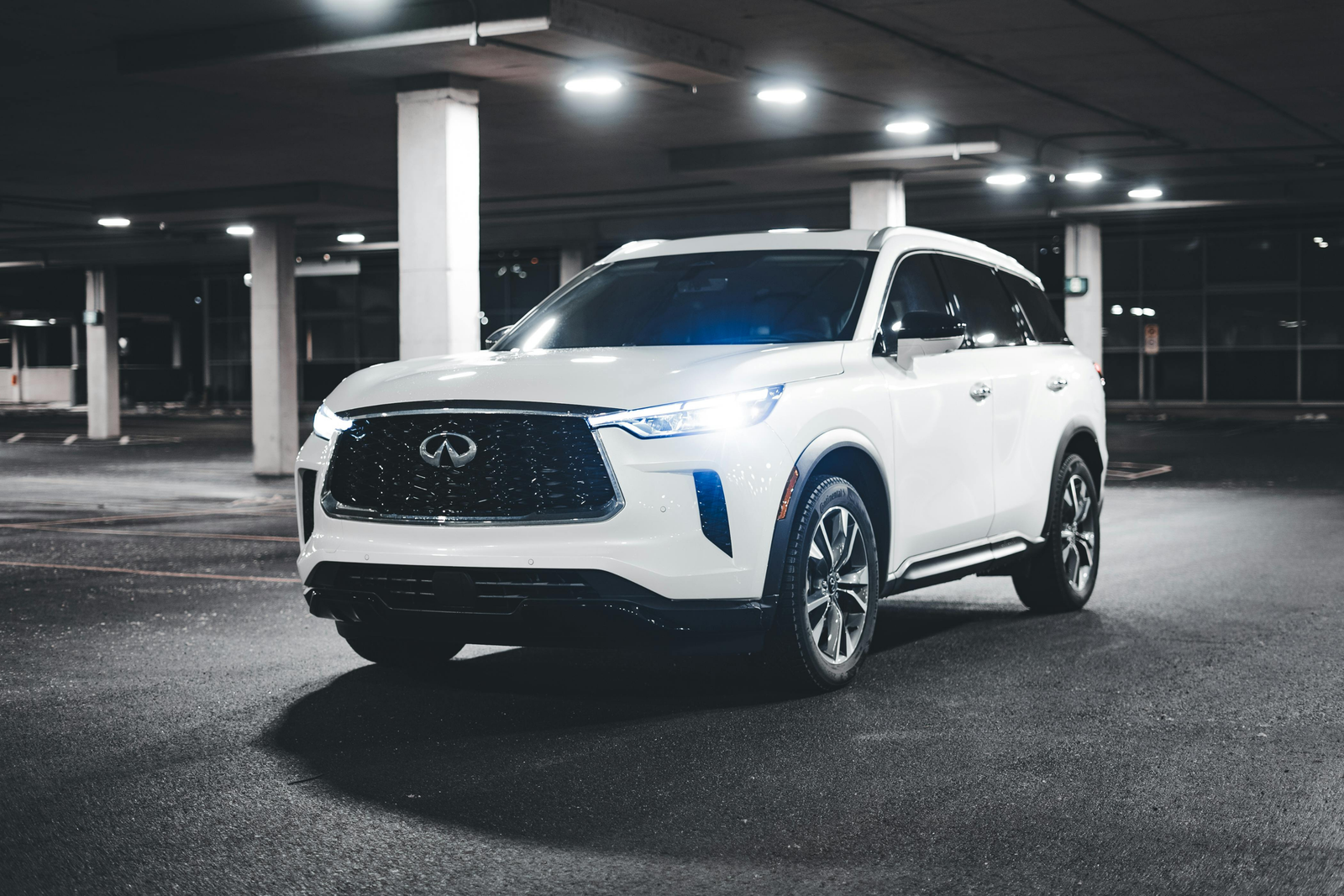Premium SUV ready for evening transportation